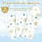 3Pcs Snowflake Plastic Tablecloth Christmas Snowflake Disposable Table Cloth White Blue and Gold Winter Wonderland Table Cover for Winter Holiday Christmas Birthday Party Decorations,54x108 Inch